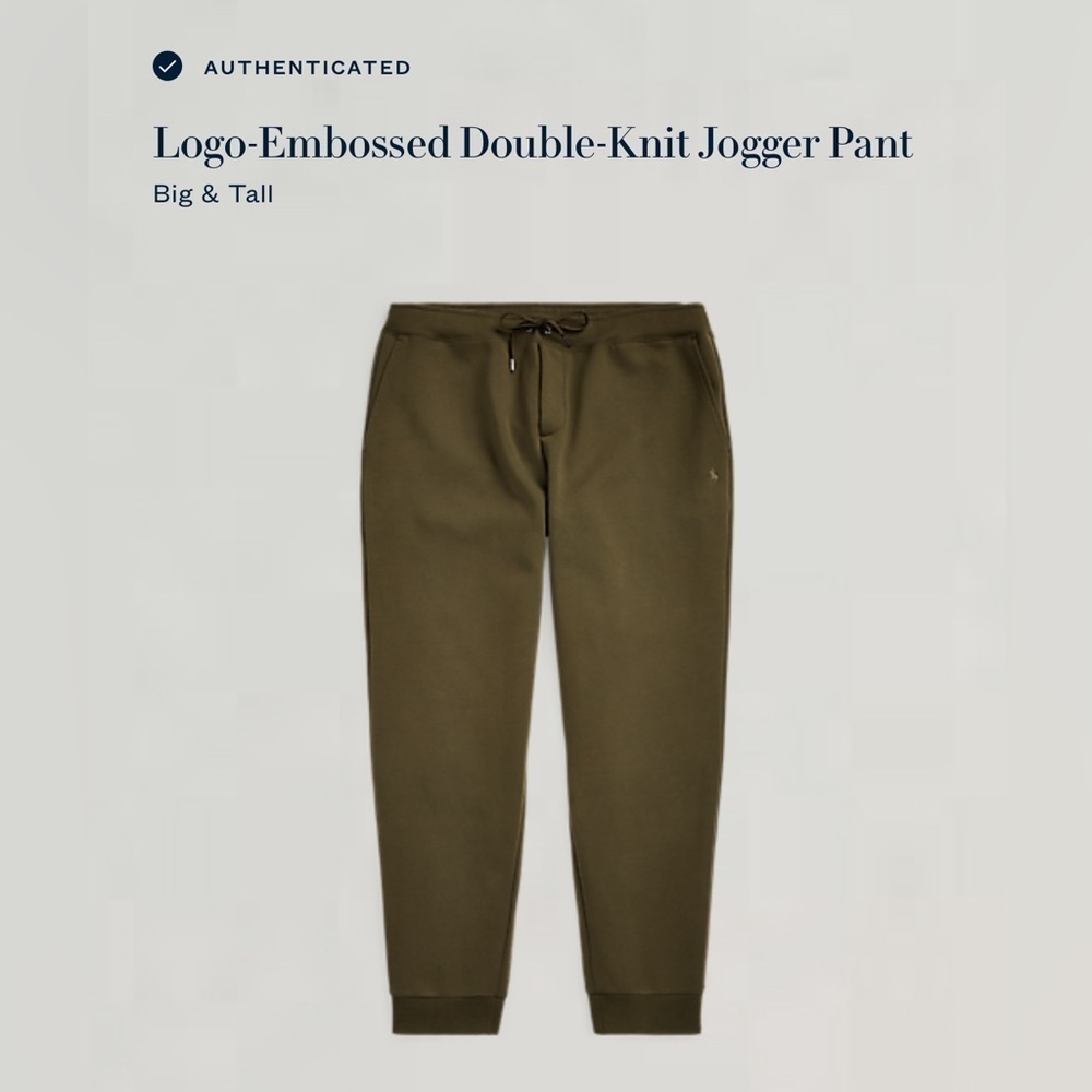 Ralph Lauren Logo-Embossed Double-Knit Jogger Pant